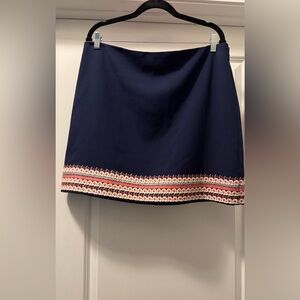 Vineyard Vines Navy Skirt with Pink and White Accents